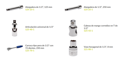 Juego de Vasos Hexagonales de 1/2" de 23 Piezas - IRIMO