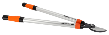 Tijeras de podar de dos manos de corte deslizante telescópicas, para expertos, de 40 mm y con mango bi-componente